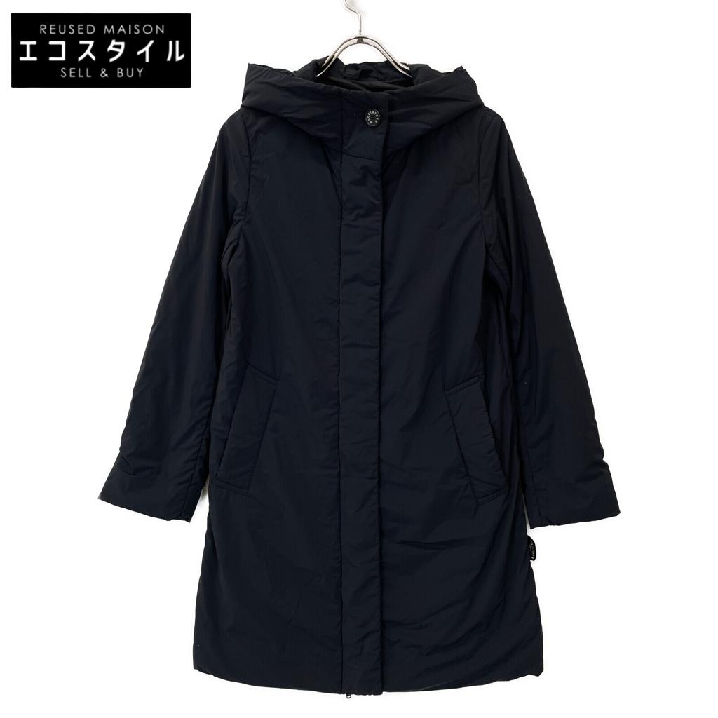 MACKINTOSH LONDON G5F06-642-09 Bridget Dark Navy Shin-Down Coat coat 38 blackUsed