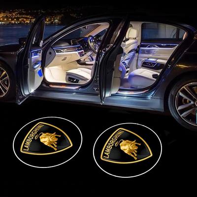 2Pcs LED Car Door Projector Lamps Welcome Lights Decoration For Lamborghini LP570 LP610 Urus Gallardo Aventado Auto Accessory