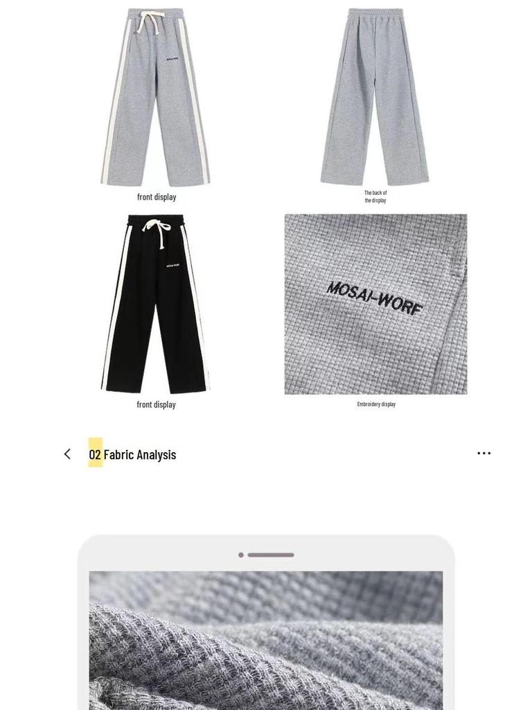 Girls' Casual Straight-Leg Pants - Spring & Autumn 2024 Fashion