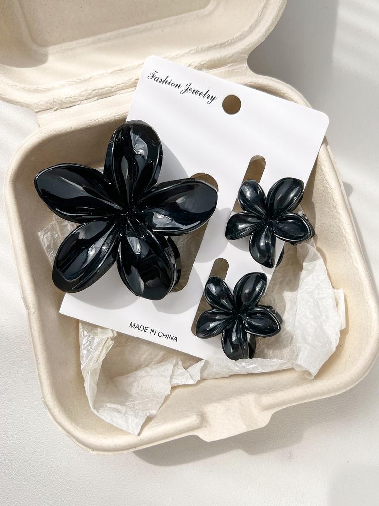 4Pcs Cute Flower Banana Hair Claw Clips for Thick Hair,Strong Hold Nonslip,Hawaiian,Hair Accessories for Women Girl Holiday Gift