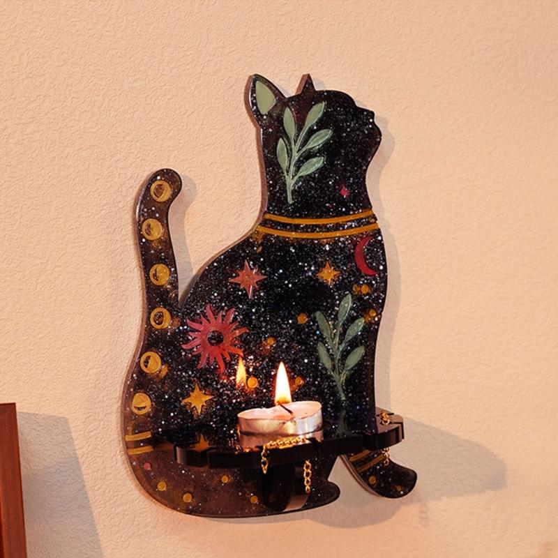 Suport Lumanare Mucegaiuri Rășină Epoxidică Mucegai de Turnare pentru Suport Lumanare DIY Tavă Bijuterii Decor Perete Nuntă Casă