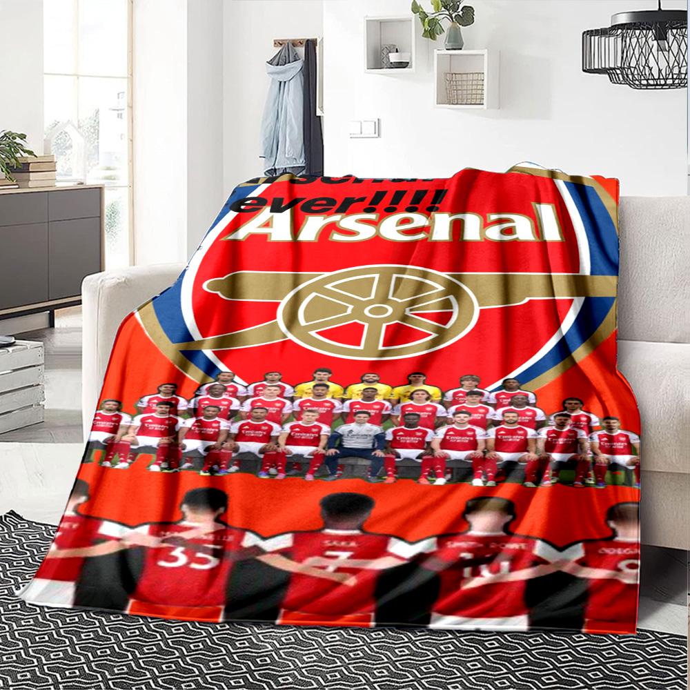 Arsenal Football Player Blanket Comfortable Perfect for Office Chair Couch Bedding for All Occasions Warmthful Decor