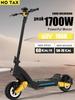 New Electric Scooter 60V-18AH 1200W Motor Max Speed 60KM/H Max Range 40-70KM NFC Unlock Hydraulic Brake Riser Lock 3-7 Days