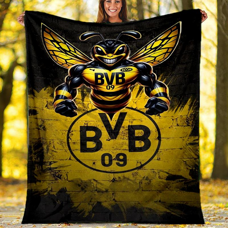 BVB Theme Printed Blanket - Perfect for Couch, Bed, Travel & Outdoor Use | Machine Washable, Cozy & Durable.