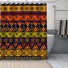 African Ethnic Flower Pattern Shower Curtains Geometry Bathroom Curtain Fabric Waterproof Polyester For Bathtub Decor With Hooks