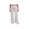 Nike Sportswear Club Logo Embroidery Solid Color Elastic Waist Mid Rise Wide Leg Knit Sports Pants Women Pants Platinum-Purple FB2728-019