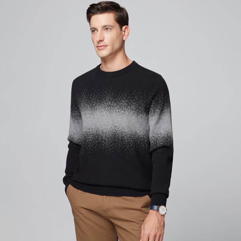 Luoz Men's Simple Round Neck Knit Sweater