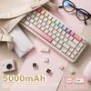 YUNZII B68 Wireless Mechanical Keyboard,Tri-Mode BT5.0/2.4GHz/USB-C,Cute PBT Keycaps,Hot Swappable Creamy Typing Gasket Mounted,RGB Backlit NKRO for