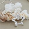 Jewelry Silver-plated Corrugated Five-pointed Star Starfish Pendant Snake Chain Necklace