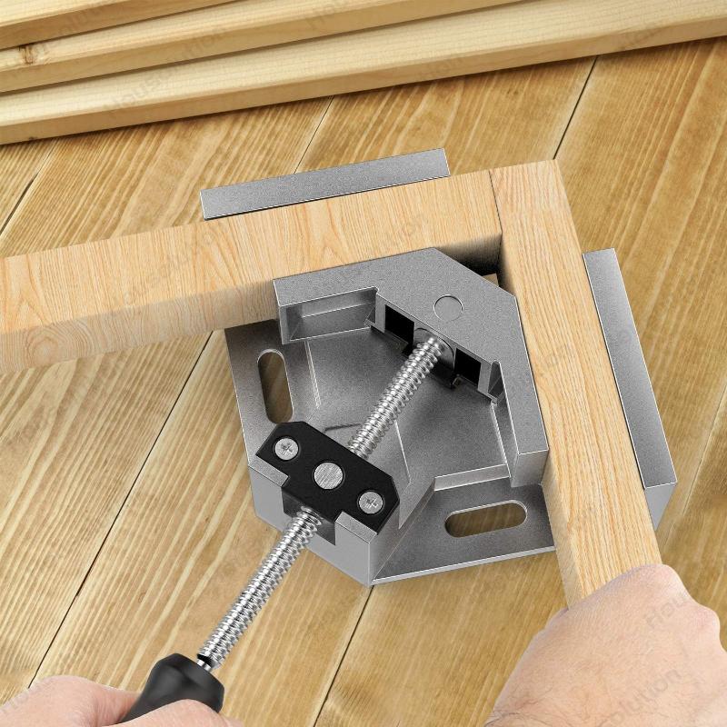 1Pc Corner Clamp 90 Degree Right Angle Clamps Woodworking Corner Clamps with Adjustable Aluminum Alloy Swing Jaw