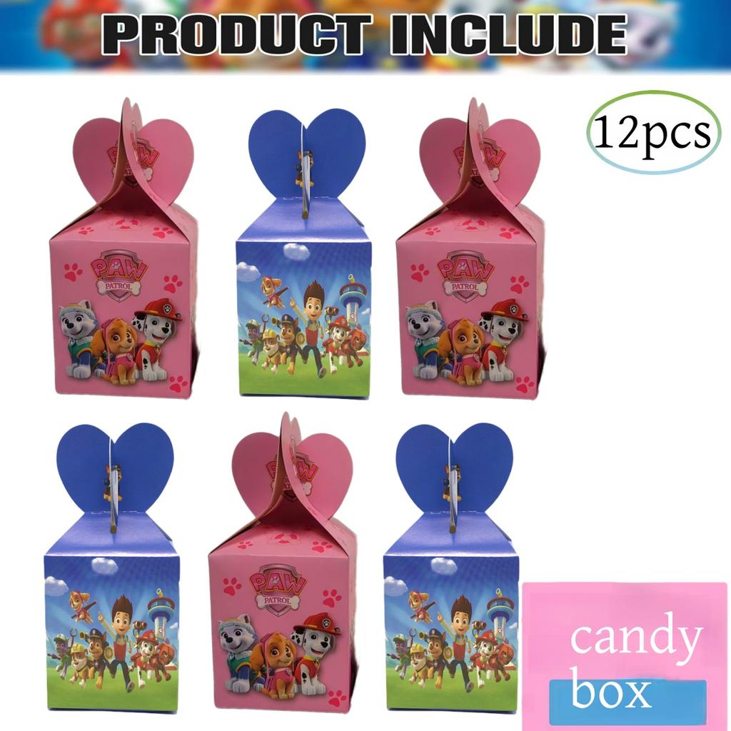 New PAW Patrol Birthday Party Decorations Dog Skye Balloons Plate Tablecloth Gift Bag Baby Shower Kids Party Supplies Toys gifts