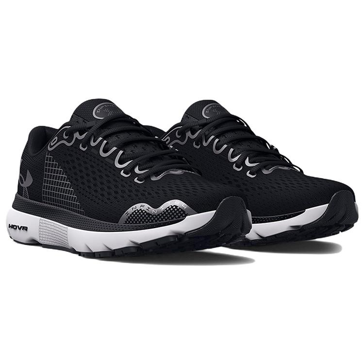 (WMNS) Under Armour HOVR Infinite 4 'Black White' Women's 3024905-001