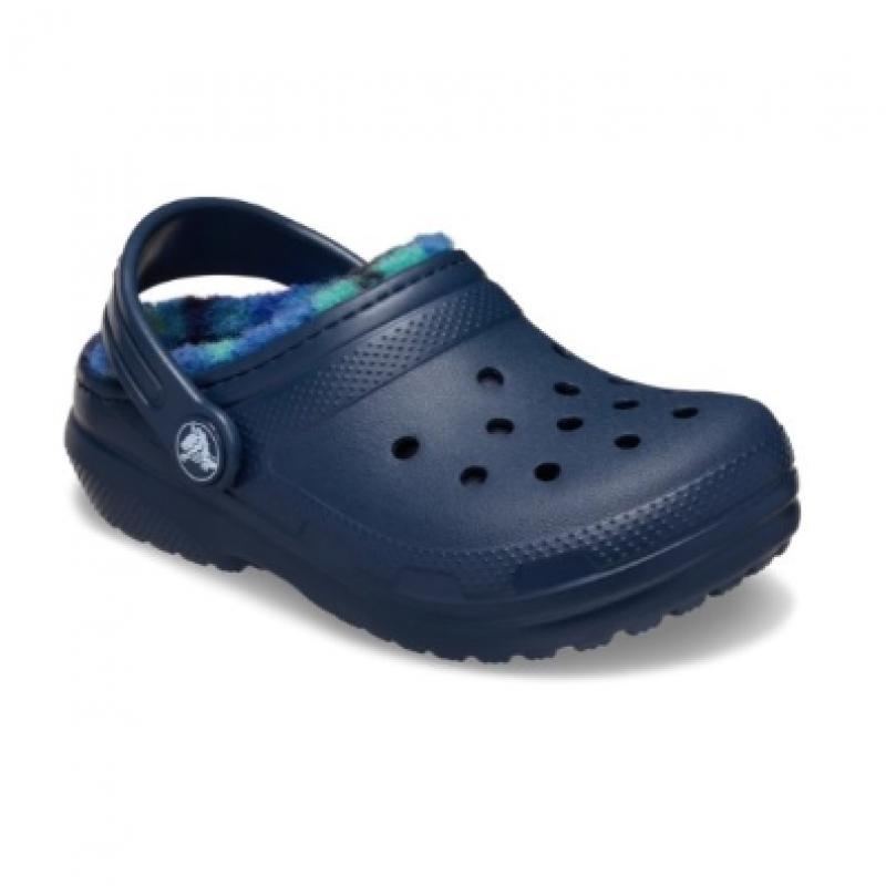 Crocs Classic Lined Bold Check Clogs Toddler 212038 410