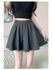 150 New Gray Wide-Leg Ballet Shorts for Petite Women - High Waist, A-Line Casual Sports Pants
