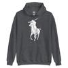 Solo Unisex Hoodie (Dark Heather/White)