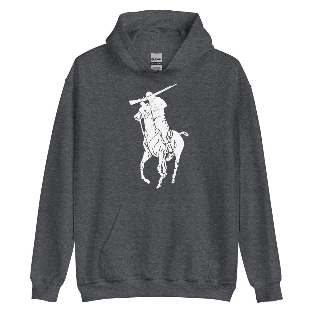 Solo Unisex Hoodie (Dark Heather/White)