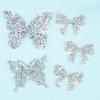 10 Pcs Rhinestone Bow Knot Patches, Sew on/Iron on Bow Knot Appliques Sparkly Clothing Repair Patch Hot Fix Applique Wedding Appliques for Dress