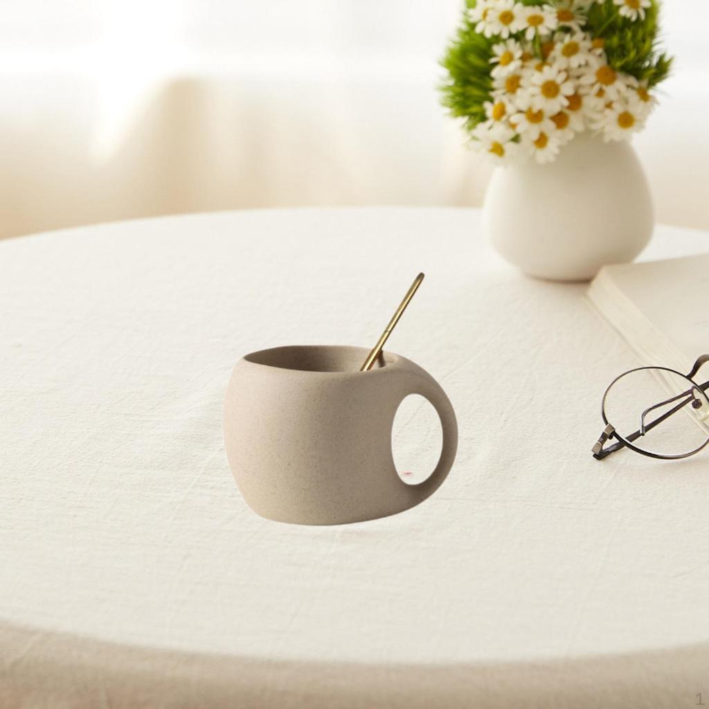 -Coffee Mug, Coffee Cup, Wide Mouth with Handle, Unique 250ml, Beverage Espresso Cup for Cafe,
