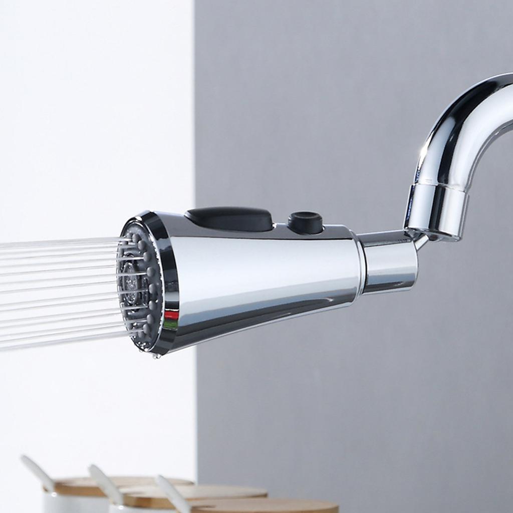 3 funktioner spruthuvud 360 grader vridbart kran spruthuvud G1/2 Vattenbesparande diskbänksluftare för kök