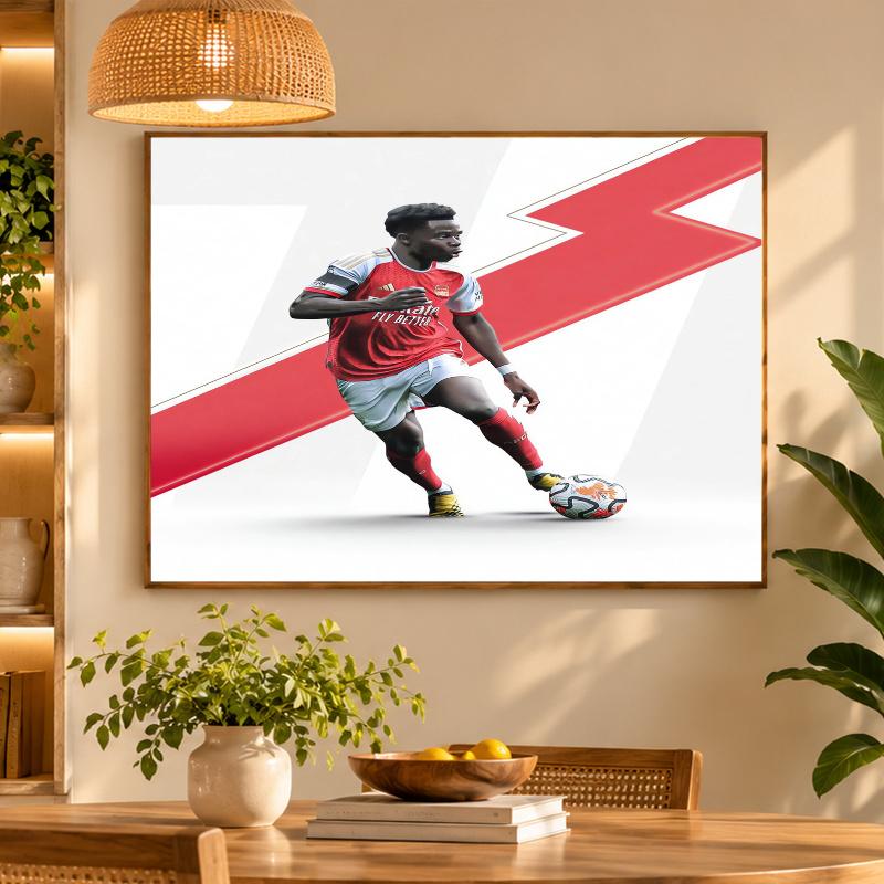 5D Diamond Painting Bukayo Saka DIY Full Drill Diamond Art Kit Home Decoration