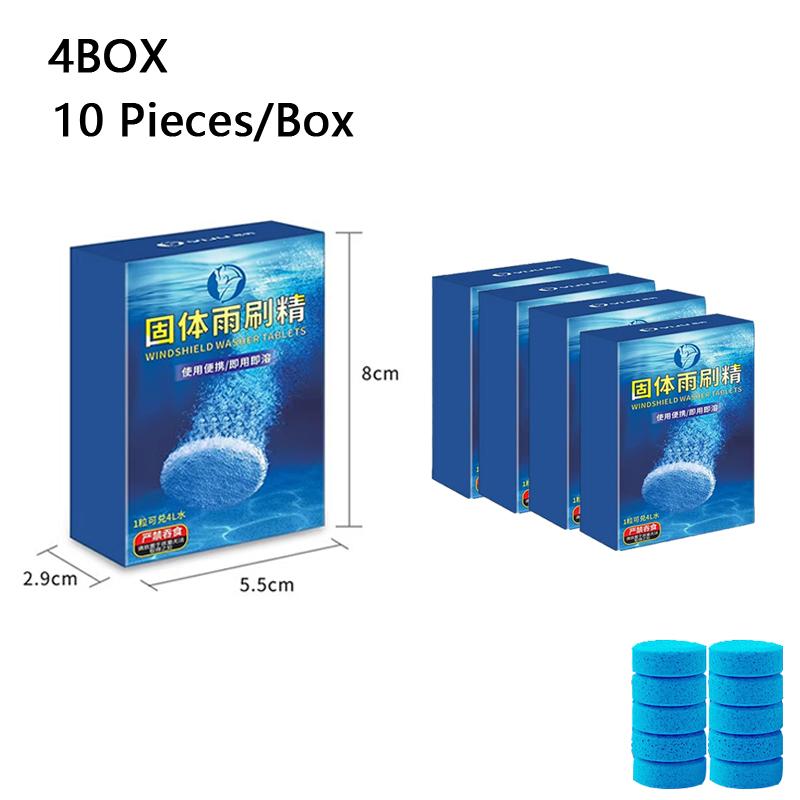 Car Glass Water Summer Effervescent Tablets To Oil Film Remove Car Windscreen Glass Cleaning Tablet for All Seasons