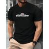European Sizes Ellessdee Vintage Streetwear T-Shirt for & - Royal Blue Suitable for Casual, Gym,, Training | Durable Logo Print Round Neck Tee