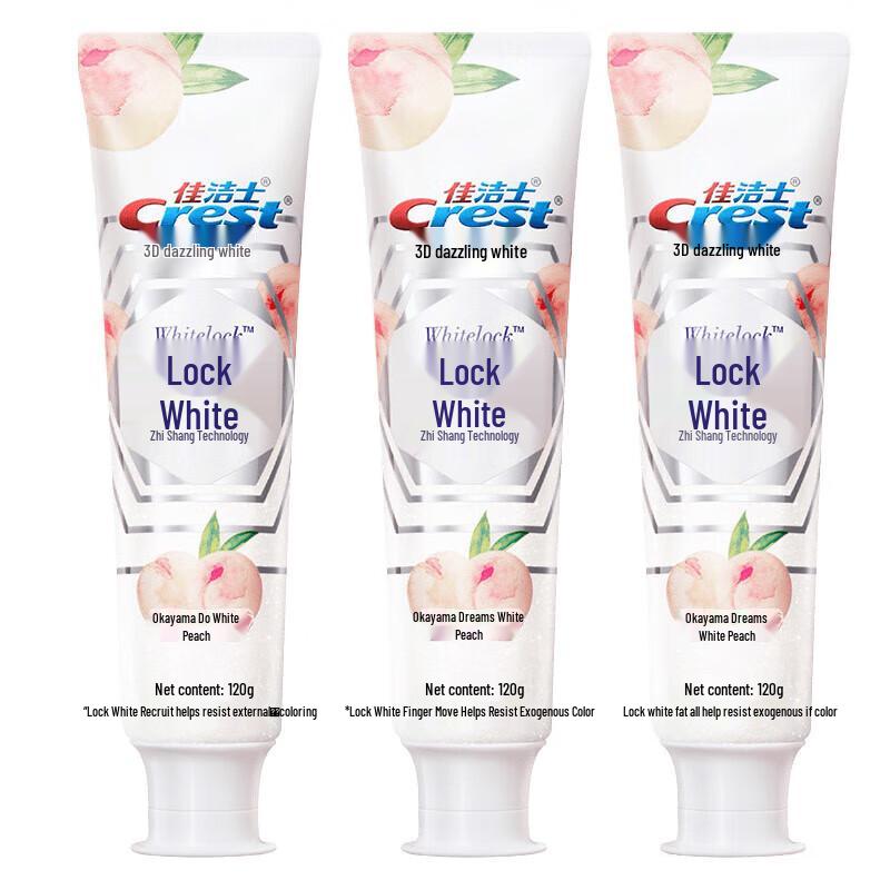 

Crest Advanced Whitening Toothpaste, Okayama Peach, 3x120g