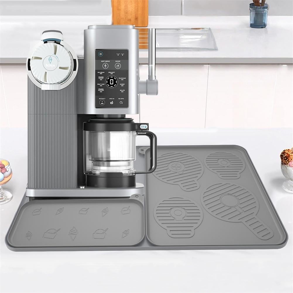 Silicone Countertop Protector Drain Mat Non-slip For NC700 NC701 Ice Cream Maker Absorbent Mat Coffee Dish Draining Mat Drying