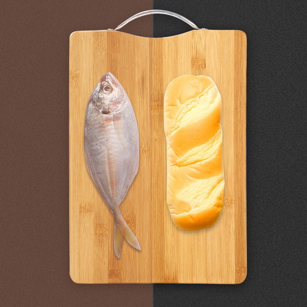 Chopping Board Thickened Bamboo Stable Sturdy Anti Crack Easy To Clean Kitchen Cutting Board with Hanging Hole