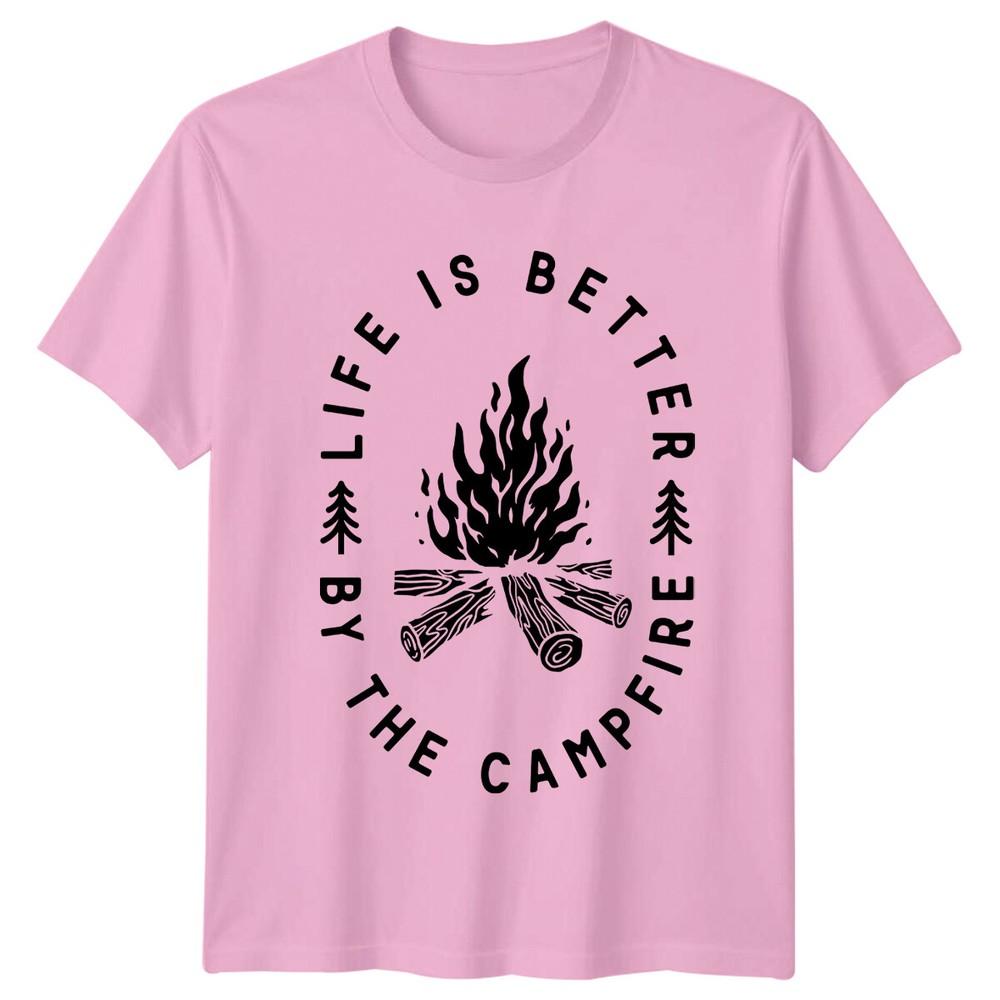 Life Is Better By The Campfire TShirt Camping Adventure Graphic a