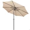 Springos® Parasol de jardin avec fonction d’inclinaison et système à manivelle 300 x 245 cm