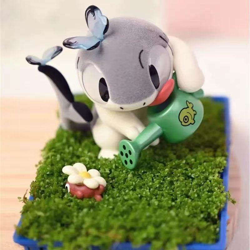 New Genuine Sharkitty Ver.1 Series Flocking  Kawaii Animal Figure Surprise Box Desk Decor Ornament Birthday Gift