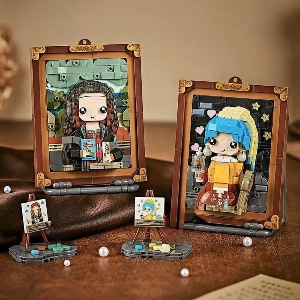 Světově proslulý olejomalba stavebnice kreativní montáž závěsná malba ozdoby sada kostek hračky dárky pro dospělé děti