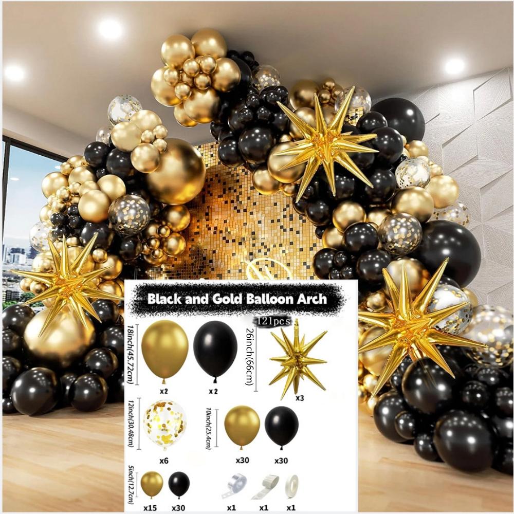 

Набор из 121 шт. 26-дюймовых шаров-звезд-взрывов для создания гирлянды, украшение для вечеринки по случаю дня рождения, выпускного мероприятия, свадебные принадлежности Other