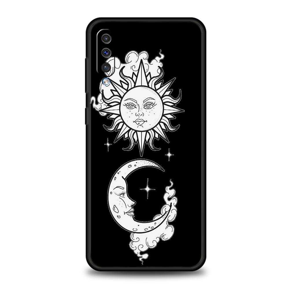 Lustige Sonne Mond Engel Augen Telefon Fall Für Samsung Galaxy A52 A50 A70 A10 A30 A40 A20S A20E A02S A12 A22 a72 A42 A32 5G A04s Abdeckung
