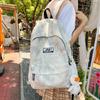 Simple Printed Schoolbag Middle School Girl Lightweight Large-capacity Backpack Leisure Travel Backpack