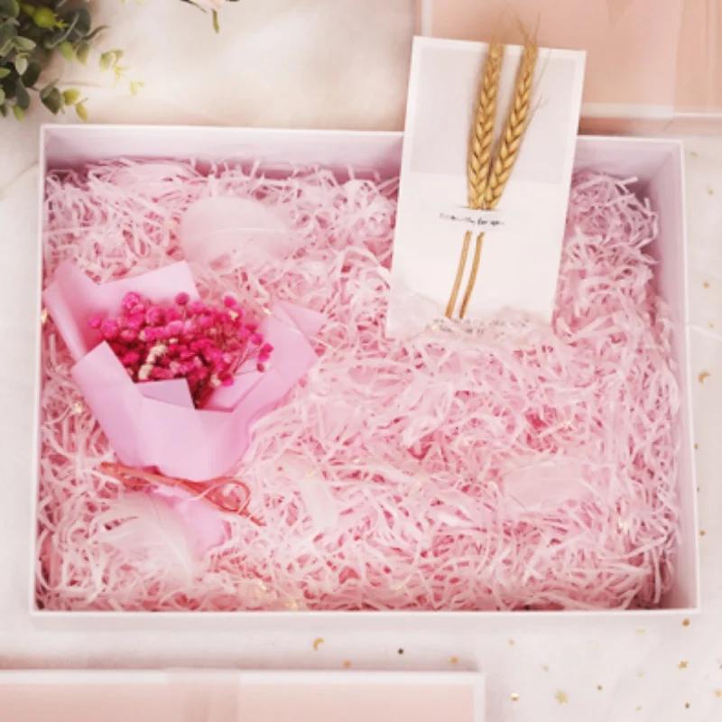 20g Basket Grass Craft Shredded Tissue Raffia Gift Filler Paper Shreds Gift Packaging Basket Filling Stuffers Party Supplies DIY