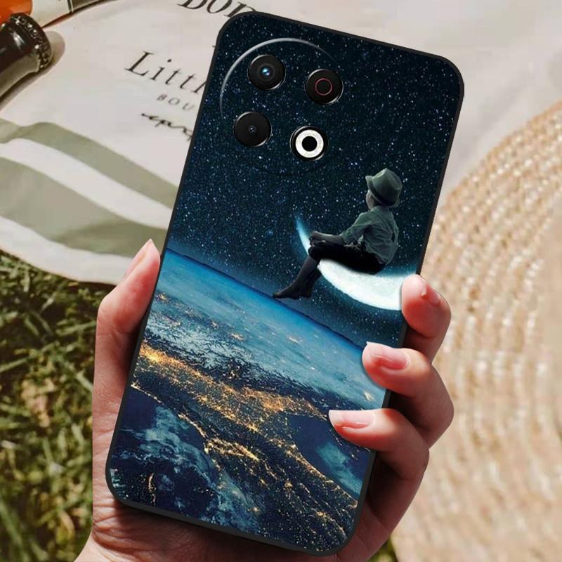 Für Tecno Spark 30 Pro KL7 Hülle Luxus Handy Silikon Rückseite für Tecno Spark 30Pro 4G Hüllen Schutz Stoßfest Schale Capas