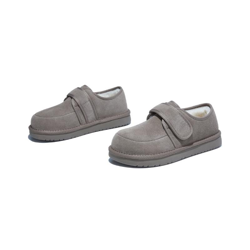 velvet suede new winter warm Velcro lazy shoes fashionable versatile soft-soled cotton shoes
