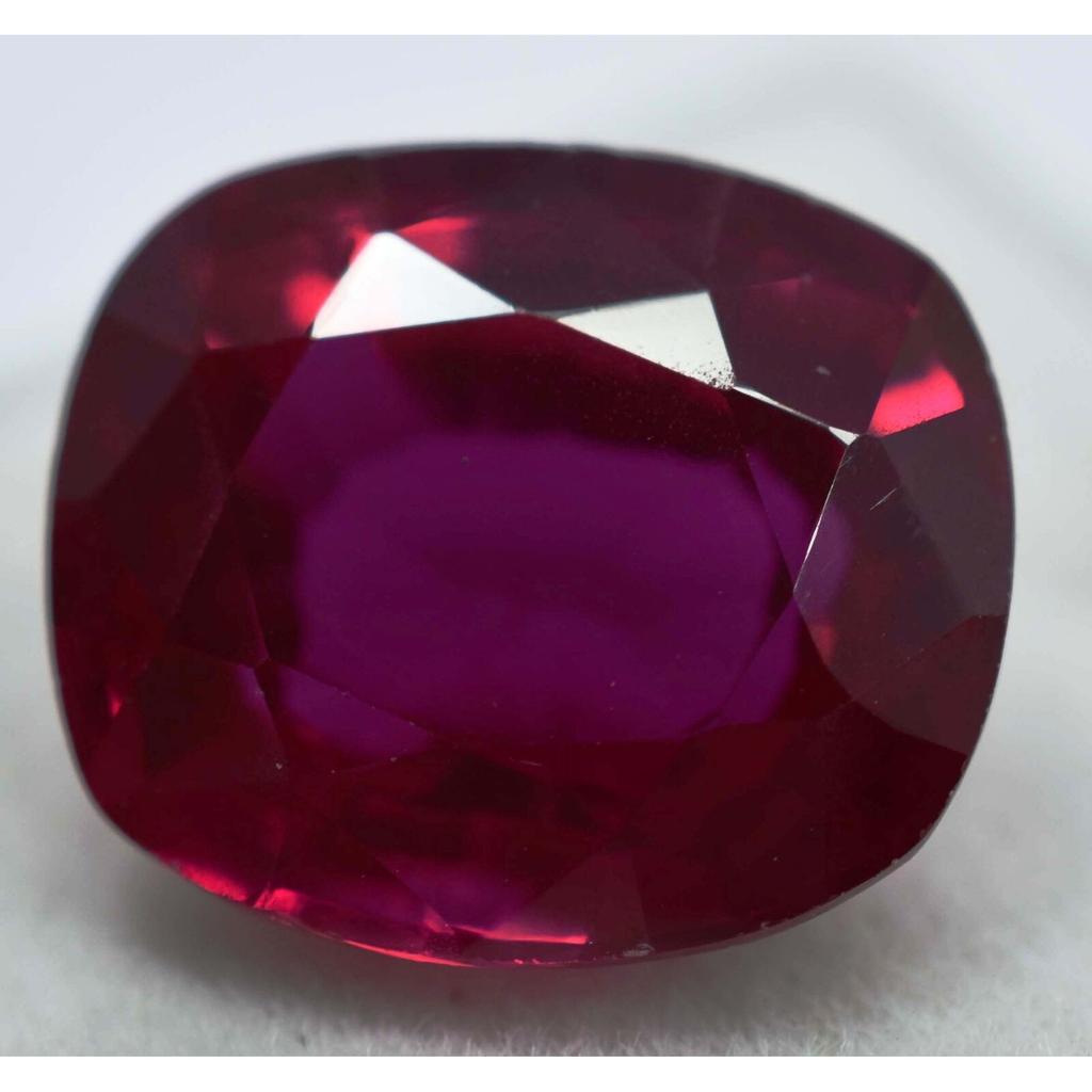 6.95 Ct NATURAL Red RUBY Cushion Shape CERTIFIED Rare Loose Gemstone X7038