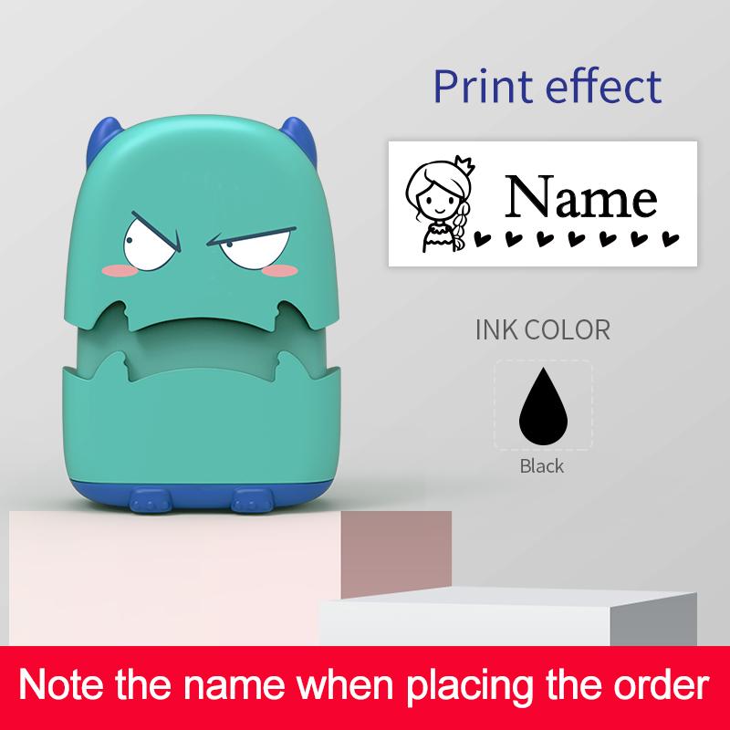

Personalized Student Name Stamp - Custom Waterproof Seal with Reusable Case,Non-Fading Ink for School Supplies & Multicolor Gift