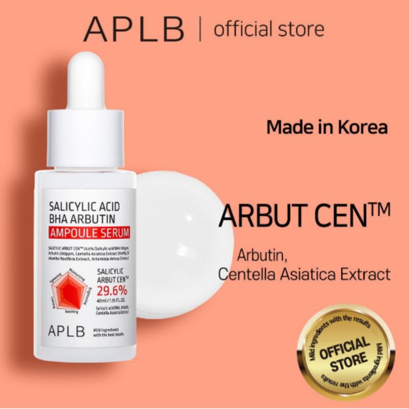 APLB Salicylic Acid BHA Arbutin Ampoule Serum 40ml