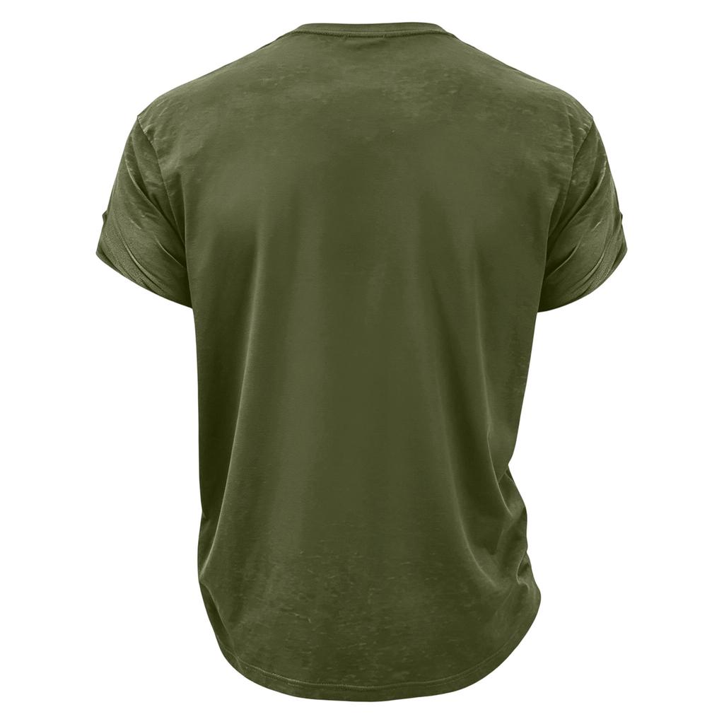 Men's Loose Fit Casual Short Sleeve T Shirt Labor Day Graphic Print Crew Neck Comfortable Top for Everyday Wear