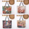 Butterfly Embroidered Canvas Tote Bag With Large Capacity For Daily Use And Mom Gifts