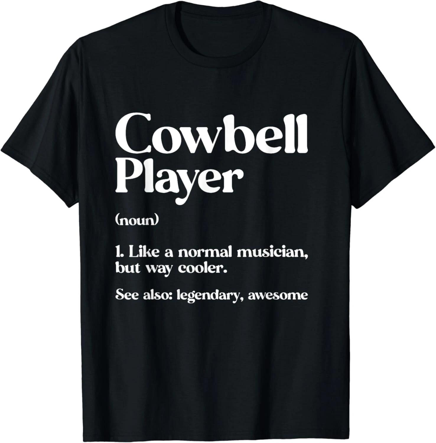 

Cow Bell More Cowbell Vintage Funny Drummer Cowbell Funny Gift Unisex T-Shirt XL