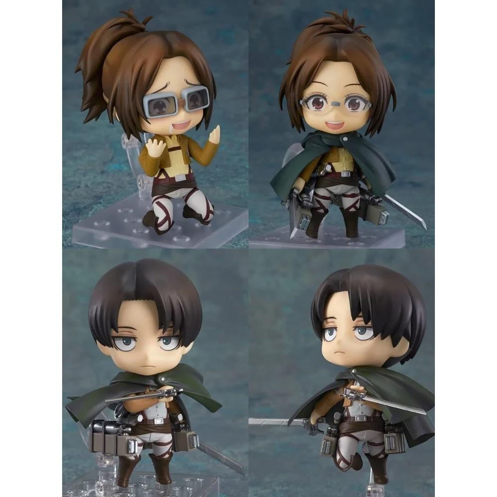 Attack on Titan Animation Seriefigurer Leksak Eren Mikasa Levi Hange Reiner Anime Action Rörliga Modellfigurer Samling NTR