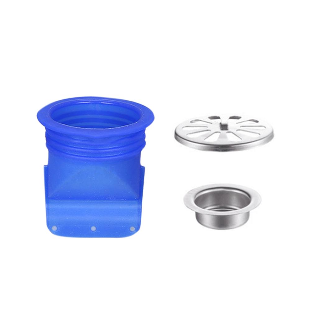 Stainless Pipe Floor Sewer Strainer Drain Silicone Core Kitchen