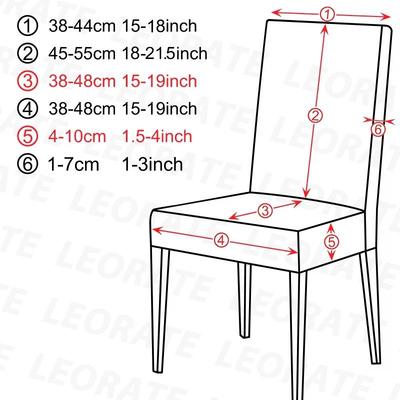 Jacquard Chair Cover Dining Room Chair Cover Stretch Thick Kitchen Chair Cover Slipcover For Home Kitchen Hotel Wedding