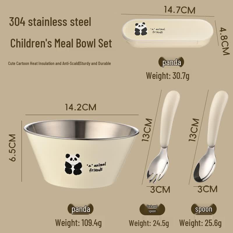 

ZISIZ Stainless Steel Kids Dinnerware Set