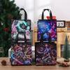 StoBag Sacos de Presente de Natal não Tecidos Sacos Reutilizáveis para Lembrancinhas de Festa de Feriado com Alças Designs Festivos Variados para Embalar Doces